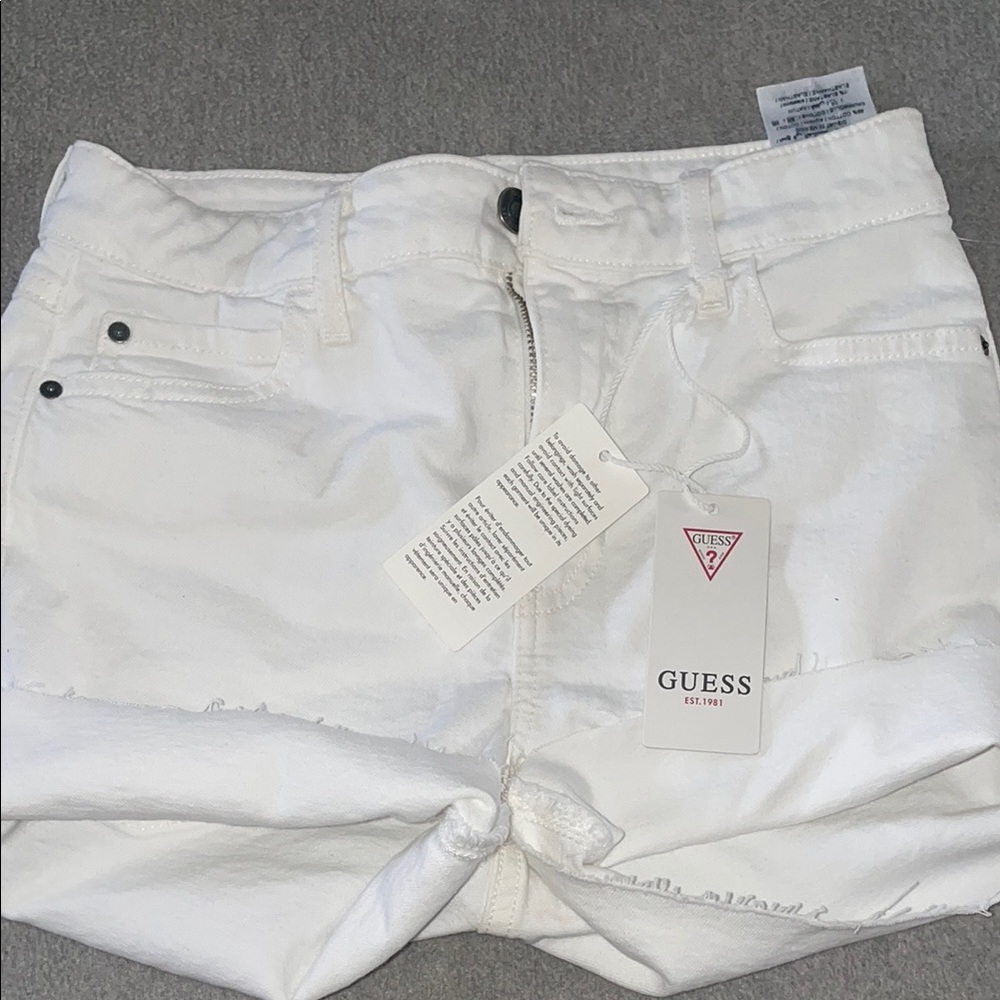 White Denim Shorts